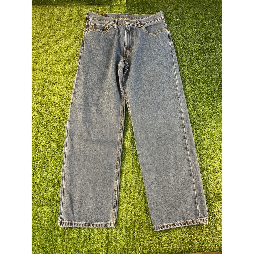 Levis 550 Relaxed Fit Tapered Leg Jeans Mens 33x30 Medium Wash Blue Denim